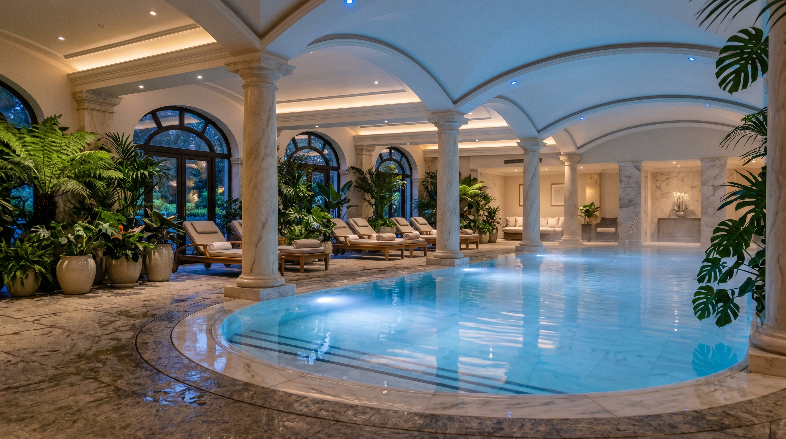Indoor pool and spa at Luxury Hotel Resort UK